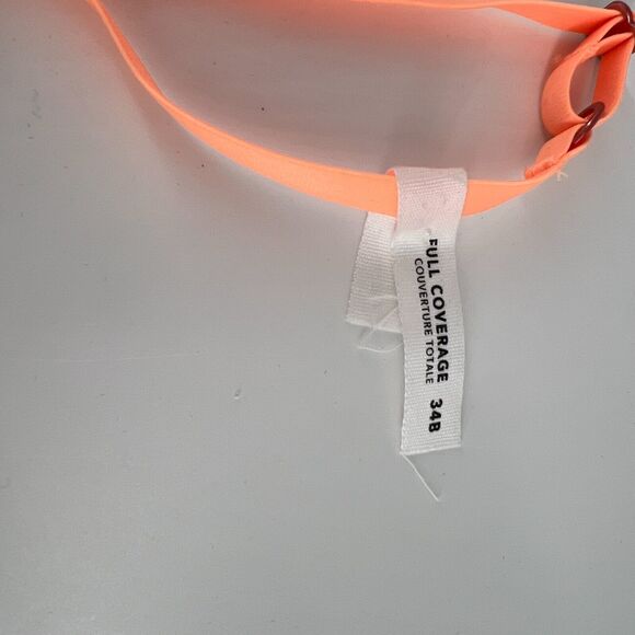 Aerie Womens 34B Real Free Full Coverage brown orange bra NWOT Underwire Nylon - Picture 2 of 6